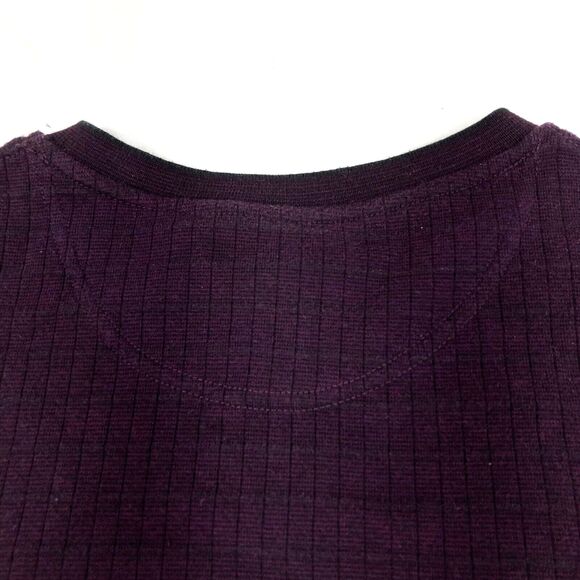 Consensus Sweater Sweatshirt Purple Ribbed V-Neck XL Mens Pullover Cotton Preppy - Picture 10 of 12